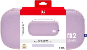 BigBen HORI Slim Tough Pouch protective case, lavender, Switch 2 3