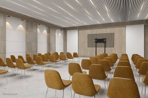 Neomounts FL55-975BL1 stojak do multimediów Czarny Płaski panel Karta multimedialna/wózek multimedialny 19