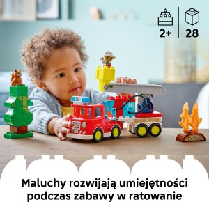 LEGO DUPLO Wóz strażacki z wężem i strażakiem, klocki (10473) 2