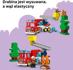 LEGO DUPLO Wóz strażacki z wężem i strażakiem, klocki (10473) 5
