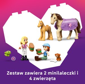 LEGO Friends Przyczepa z koniem i źrebaczkiem (42695) 5
