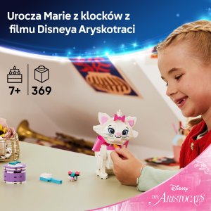 LEGO Disney Aryskotraci — Urocza Marie dla dzieci (43286) 3