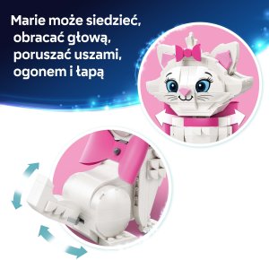 LEGO Disney Aryskotraci — Urocza Marie dla dzieci (43286) 6