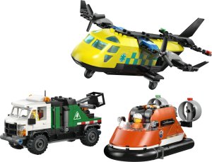LEGO City Zestaw z samolotem, ciężarówką serwisową i poduszkowcem (60505) 2