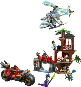 LEGO Ninjago Bitwa ninja: domek na drzewie z pojazdami (71857) 2