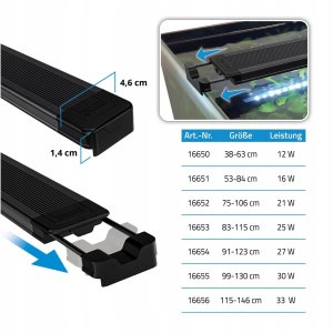 AquaSky LED 3.0, oświetlenie do akwarium, 30W, 99-130,4cm, bluetooth 5