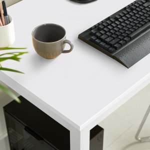 OSKAR Stół prostokątny do kuchni i biura TESSA 120x60 biały metalowe nogi 8