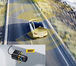 GKU D700 Kamera samochodowa przód i tył 4K/2,5K karta SD 64 GB GPS 5G 2
