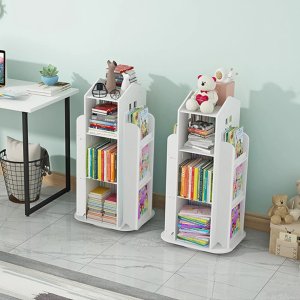 Regał na książki obrotowy półka domek organizer pokój dziecięcy biały WF 10