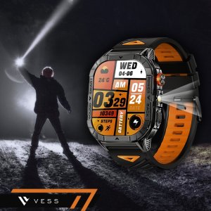 SMARTWATCH SPORTOWY MĘSKI POŁĄCZENIA BLUETOOTH WODOODPORNY PL MENU 7