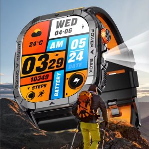 SMARTWATCH SPORTOWY MĘSKI POŁĄCZENIA BLUETOOTH WODOODPORNY PL MENU 10