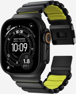 Nomad Stratos Band - titanowa bransoleta do Apple Watch 49mm z FKM (black titanium, volt FKM) 5