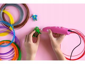 myFirst 3dPen Make Creator Kit - kreatywny zestaw 3D, zawiera długopis 3dPen Make, 3 zestawy tematyczne, 3 ruchome modele i wkłady PCL (red) 2