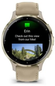 Garmin 010-02785-55 smartwatch / zegarek sportowy 3,05 cm (1.2") AMOLED 41 mm Cyfrowy 390 x 390 px Ekran dotykowy Złoto Wi-Fi GPS 4