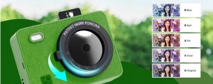 Aparat cyfrowy Impossible Aparat 2mp Natychmiastowy Wydruk 300 Dpi Bluetooth Led + Wkłady / Hanin Z5s / Żółty 5