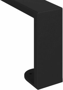 vidaXL Nóżki meblowe 2 pcs Czarny 79,6 x 4 x 10 mm Żelazo 8