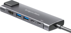 Adapter (HUB) USB typu C na HDMI/2x USB3.0/2x USB typu C/RJ45 75