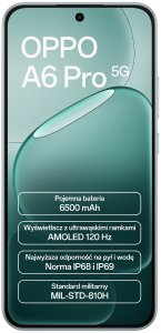 Smartfon Oppo A6 Pro 5G 8/256GB Szary Tytanowy  (6932169381154) 2