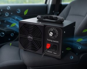 Generator ozonu OZONE GENERATOR - Profesionalny ozonator do dezynfekcji i oczyszczania powietrza. które i grzyby. Emisja ozonu: 60000 mg/h, TIMER, Moc: 140W. Metalowa obudowa. 4