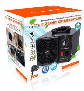 Generator ozonu OZONE GENERATOR - Profesionalny ozonator do dezynfekcji i oczyszczania powietrza. które i grzyby. Emisja ozonu: 60000 mg/h, TIMER, Moc: 140W. Metalowa obudowa. 5