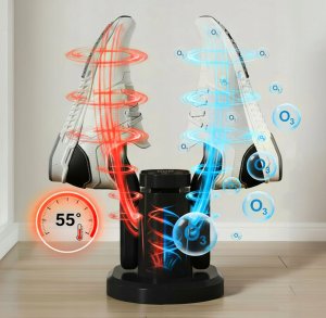 SHOE DRYER OZONE PRO+ - Profesionalna, stacjonarna suszarka ozonator do obuwia, rękawiczek, czapek, kasków likwidująca bakterie i grzyby. Temp. 40–55°C, emisja ozonu do 50 mg/h, TIMER, dotykowy panel sterujący. 11