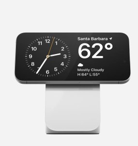 Ładowarka Nomad Goods Inc. NOMAD Stand One - bezprzewodowa ładowarka Qi2,2 25W do dwóch urządzeń kompatybilna z MagSafe, 4 gen. (silver) 4