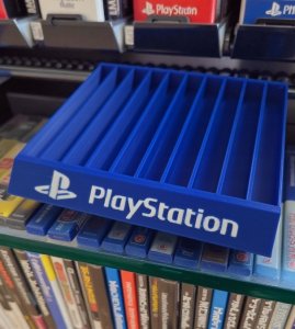 Geekhome Stojak Na Gry PlayStation Game Holder PS2 / PS3 / PS4 / PS5 - Niebieski 10 slot 5