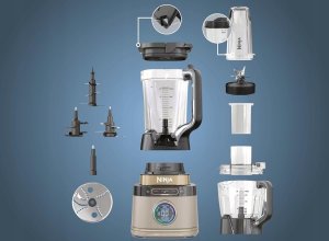 Blender kielichowy Ninja Ninja 3w1 Detect Power Blender Processor Pro robot kuchenny 1200W zestaw 9