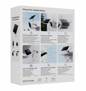 Ładowarka solarna Baseus Panel fotowoltaiczny Baseus Security A1 - biały 8