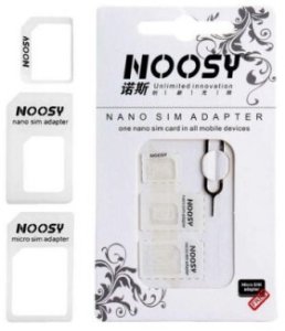 NOOSY Noosy Zestaw adapterów kart SIM + Adapter do slotu biały 2