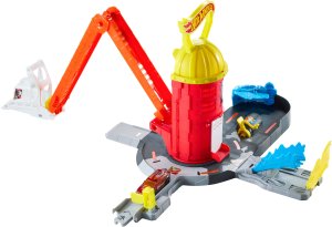 Mattel Hot Wheels City Zestaw Super Straż Pożarna Remiza + tor (JHL95) 2