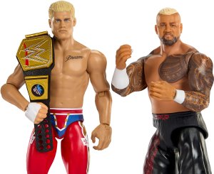 Figurka Mattel WWE Main Event Showdown „The American Nightmare” Cody Rhodes™ vs Solo Sikoa™ 2-pak (JHJ54) 2