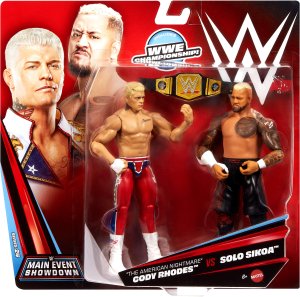 Figurka Mattel WWE Main Event Showdown „The American Nightmare” Cody Rhodes™ vs Solo Sikoa™ 2-pak (JHJ54) 6