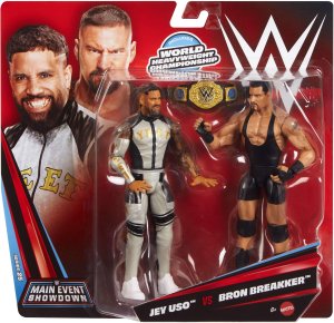 Figurka Mattel WWE Main Event Showdown Jey Uso vs Bron Breakker 2-pak (JHJ57) 2