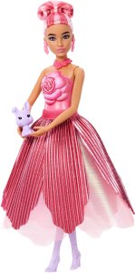 Lalka Barbie Mattel Petal Pop Kwiatowa niespodzianka Czerwona róża (JMF59) 5