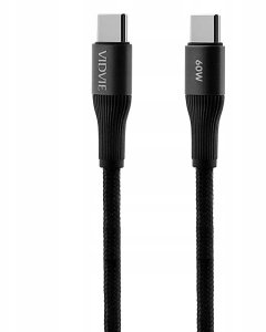 Kabel USB Vidvie SZYBKI KABEL VIDVIE USB TYP-C PRZEWÓD MOCNY 60W 3m 3