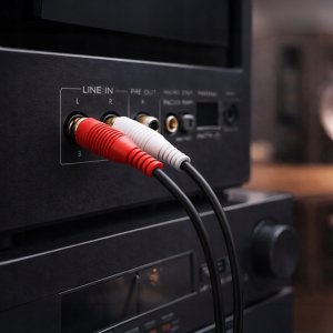 Transmiter FM Roxtone Qoltec Bezprzewodowy adapter odbiornik dźwięku Audio HiFi Home&Car| Bluetooth 6.0 | 2 x RCA | 1 x AUX 3.5mm| USB | Mikrofon 8