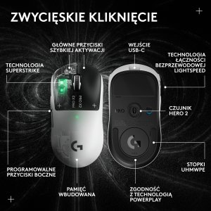 Mysz Logitech Pro X2 Superstrike - Lunar Eclipse (910-007776) 20