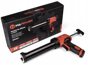 PISTOLET DO SILIKONU WYCISKACZ DO KLEJU MAS AKUMULATOROWY BATERIE MAPOWER 2