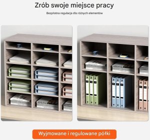 Organizer szafka na dokumenty 27 przegródek regał biurowy do szkoły i domu 5