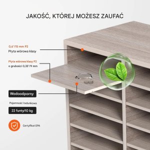 Organizer szafka na dokumenty 27 przegródek regał biurowy do szkoły i domu 7