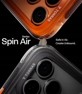 TORRAS Ostand Spin Air - etui do iPhone 17 Pro Max kompatybilne z MagSafe (shadow black) 4