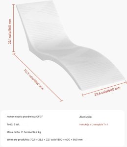 vidaXL Leżaki do basenu 2 szt. krzesła pływające do 12,7cm głębokości wody, relaks 2