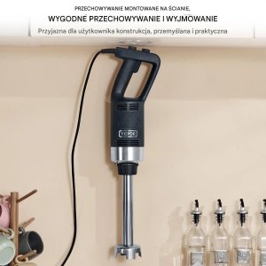 Blender Aigostar  Blender ręczny 750W stal nierdzewna regulowany zupa smoothie puree 304mm 2