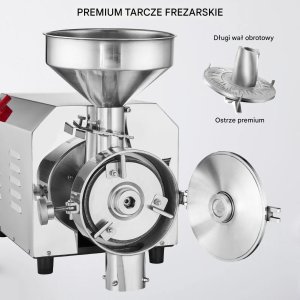 Krups Młynek zbożowy elektryczny 3000W stal nierdzewna 100kg/h przemysłowy 4