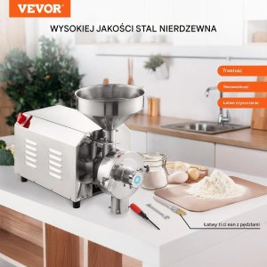 Krups Młynek zbożowy elektryczny 3000W stal nierdzewna 100kg/h przemysłowy 6