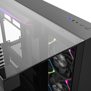 Obudowa XYZ PC GEAR Tesseract ARGB czarna (X-CS-TESSERACT-B) 7