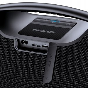 Głośnik Sven Portable speaker SVEN PS-990, czarny, power output 180W (RMS), TWS, Bluetooth, RGB backlight, Wodoodporny (IPx7), USB, Lithium battery, Baterija life – aż 16 hours 7