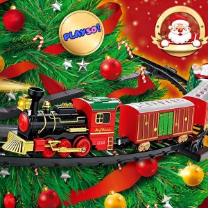 PlaySo Pociąg na choinkę Kolejka świąteczna 288cm PlaySo 699-128A 5