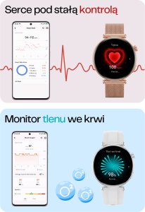 Smartwatch Cardio Active srebrny Watchmark 5